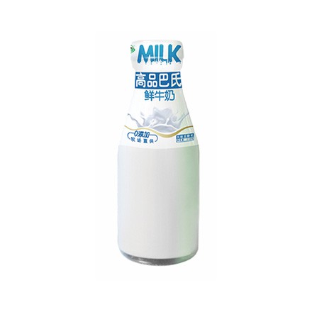 MILK玻璃瓶鲜牛奶